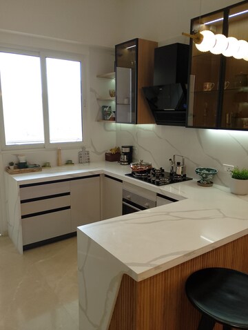 Kitchen in 3 BHK Apartment at Godrej Vrikshya, Sector 103 – for Sale