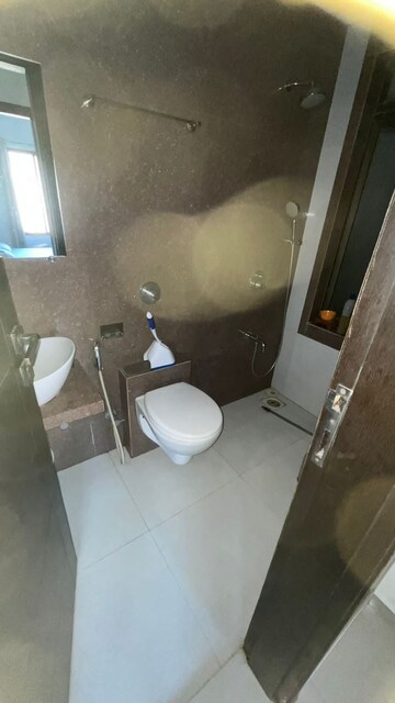 Bathroom in 1 BHK Apartment at Rizvi Cedar, Malad East – for Rent