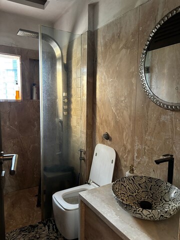 Bathroom in 2 BHK Apartment at Bandra West – for Rent