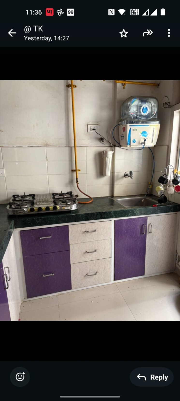 Kitchen, adani-pratham 2 Bedroom 925 Sq.Ft. Apartment In Near Nirma University On Sg Highway Ahmedabad 7977190