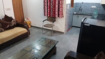 Living Room in 3 BHK Apartment at Freedom Fighters Enclave – for Rent