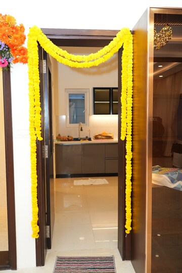 Kitchen in 4 BHK Villa at Adarsh Wisteria Phase 1, Chikkagubbi Village – for Rent