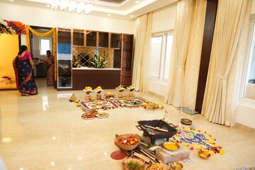 Living Room in 4 BHK Villa at Adarsh Wisteria Phase 1, Chikkagubbi Village – for Rent
