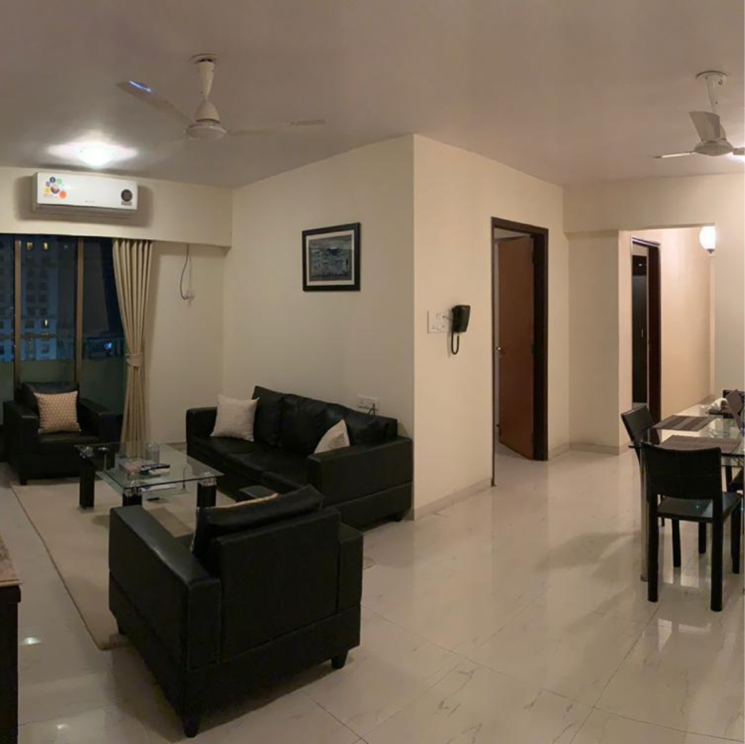 Living Room, lokhandwala-infrastructure-harmony 2 Bedroom 900 Sq.Ft. Apartment In Worli Naka Mumbai 7978176