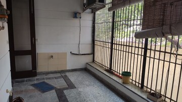 Balcony in 3 BHK Builder Floor at Green Park Extension – for Rent