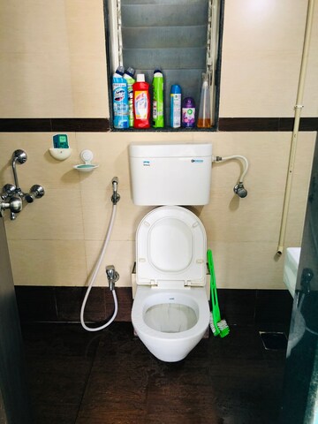 Bathroom in 2 BHK Apartment at Kakad Paradise Phase 1, Mira Road – for Rent