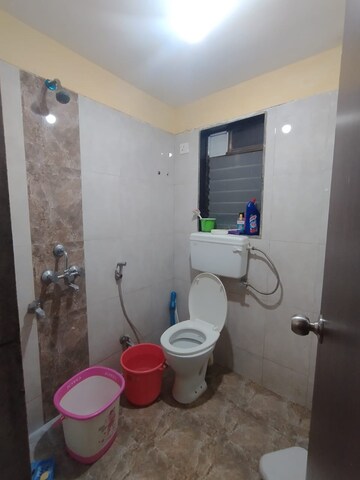 Bathroom in 1 BHK Apartment at K M Horizon Palms 2, Owale – for Rent