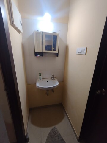 Bathroom in 1 BHK Apartment at K M Horizon Palms 2, Owale – for Rent
