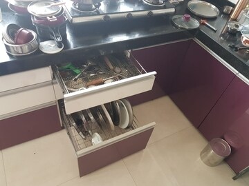 Kitchen in 2 BHK Apartment at Sheth Auris Serenity Tower 1, Malad West – for Sale
