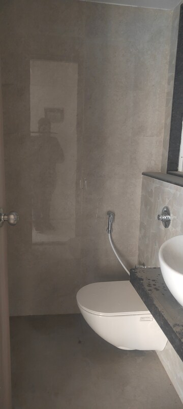 Bathroom in 1 BHK Apartment at Ashar Axis, Majiwada – for Rent