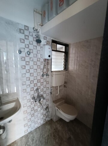 Bathroom in 1 BHK Apartment at Bhoomi Acropolis, Virar West – for Rent