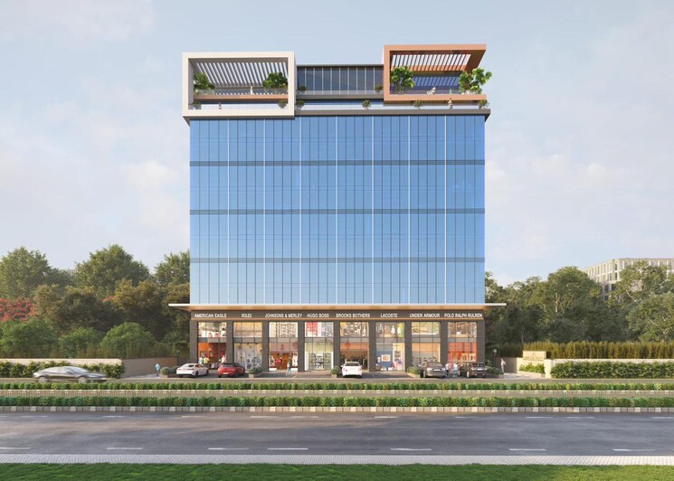 Exterior View, new city light Commercial Office Space 400 Sq.Ft. In New City Light Surat 7979325
