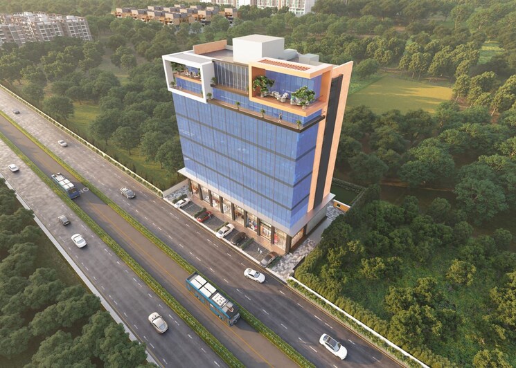 Exterior View, new city light Commercial Office Space 400 Sq.Ft. In New City Light Surat 7979325