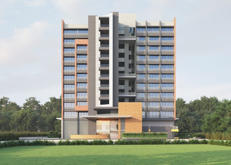 Exterior View, new city light Commercial Office Space 400 Sq.Ft. In New City Light Surat 7979325