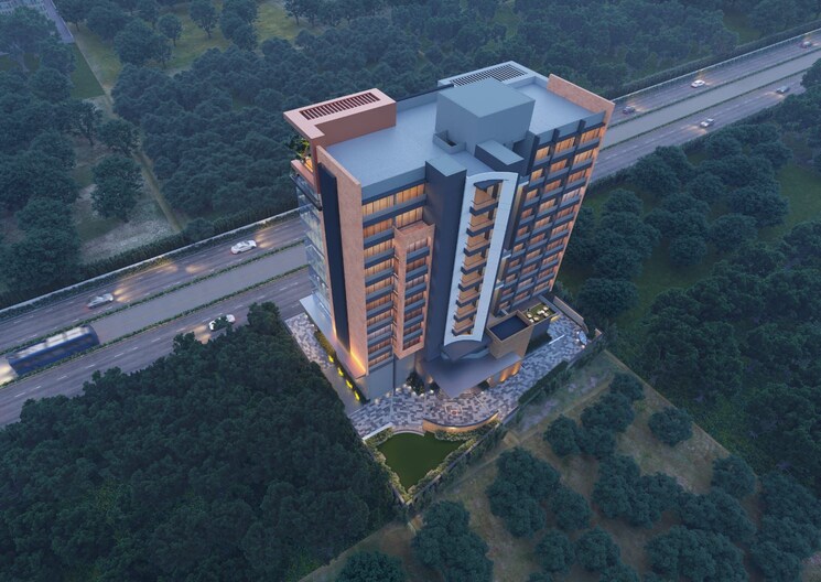 Exterior View, new city light Commercial Office Space 400 Sq.Ft. In New City Light Surat 7979325