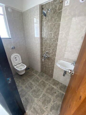 Bathroom in 3 BHK Apartment at Vyas Niranka CHS, Kothrud – for Rent