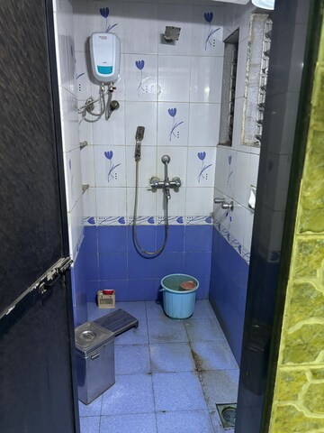 Bathroom in 2 BHK Apartment at New Satara CHS, Kopar Khairane – for Rent