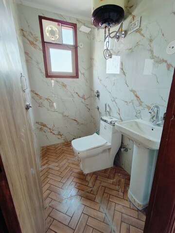 Bathroom in 2 BHK Builder Floor at Chattarpur – for Rent