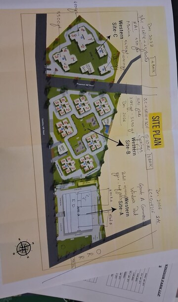 Master Plan in 3 BHK Apartment at Western Springs, Puppalaguda – for Sale