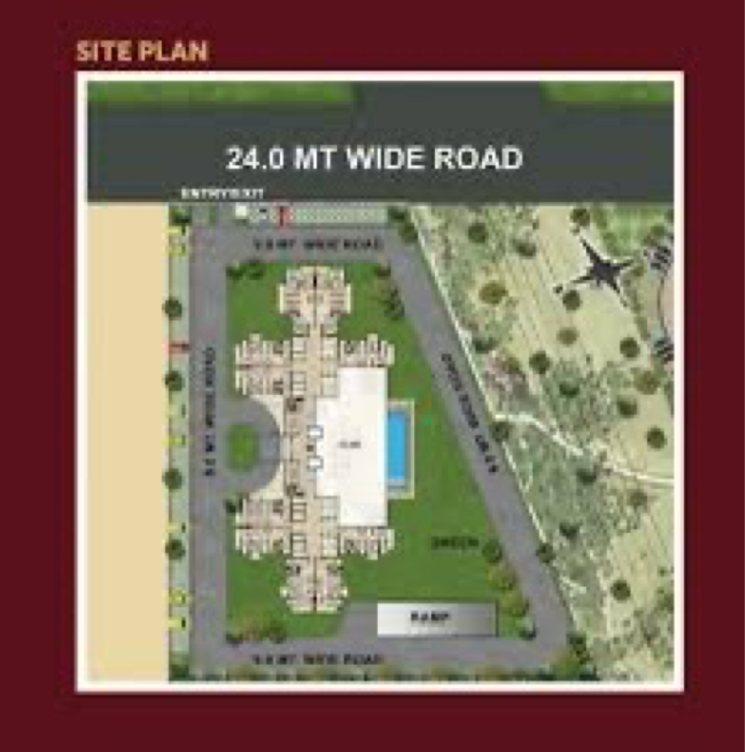 Master Plan, omaxe-hazratganj-residency 2.5 Bedroom 1200 Sq.Ft. Apartment In Sarsawan Lucknow 7980388