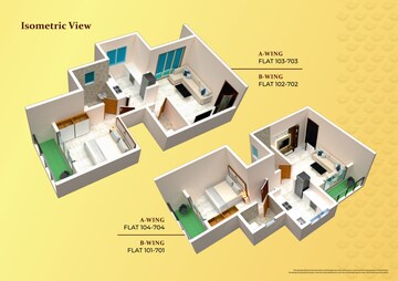 Floor Plan in 1 BHK Apartment at Nest Paradise, Varp – for Sale