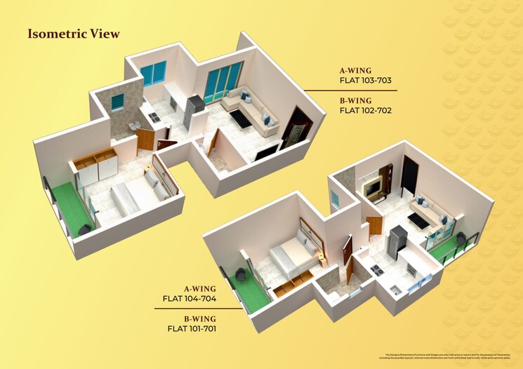 Floor Plan, nest-paradise 1 Bedroom 398 Sq.Ft. Apartment In Varp Thane 7980700