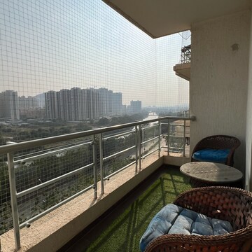 Balcony in 3 BHK Apartment at Paranjape Blue Ridge, Bhoirwadi – for Rent
