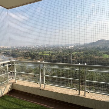 Balcony in 3 BHK Apartment at Paranjape Blue Ridge, Bhoirwadi – for Rent