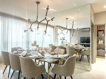 Living Room in 4 BHK Apartment at Oberoi Realty Priviera, Santacruz West – for Sale
