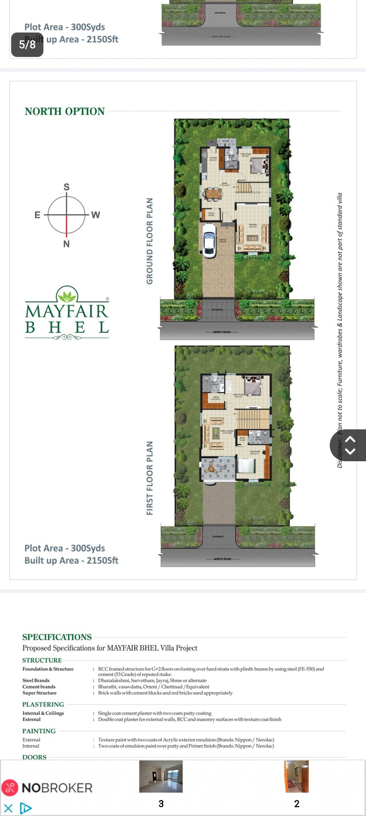Master Plan, velmala 4 Bedroom 300 Sq.Yd. Villa In Velmala Hyderabad 7981004