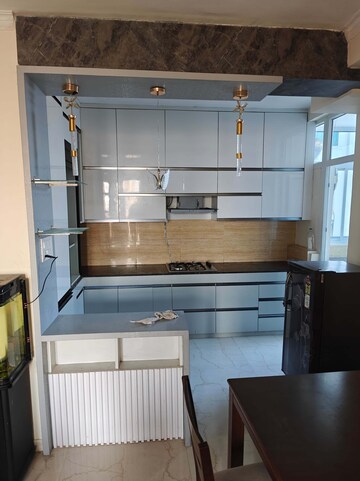 Kitchen in 3 BHK Apartment at Omaxe The Palace, Gomti Nagar – for Rent