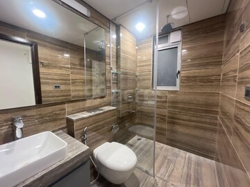 Bathroom in 3 BHK Apartment at Oberoi Sky City, Borivali East – for Rent