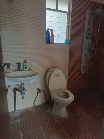 Bathroom in 3 BHK Apartment at Megapolis Sangria Towers, Hinjewadi – for Rent