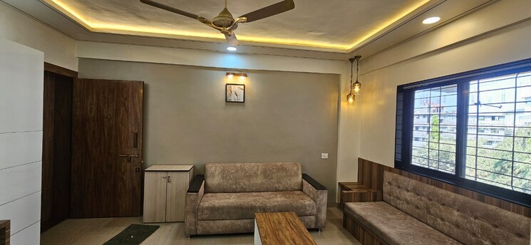 Living Room, chandrama-classic 2 Bedroom 1050 Sq.Ft. Apartment In Dhayari Pune 7981617