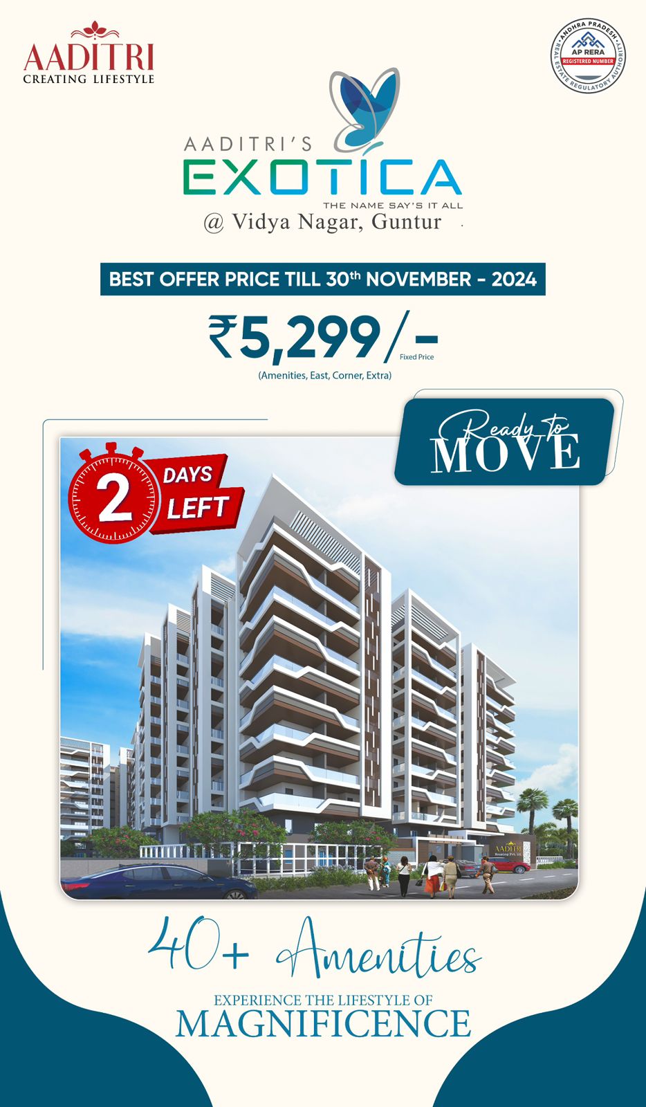 4 BHK + Pooja Room,Servant Room,Study Room,Extra Room Apartment For Sale in Aaditri Everest