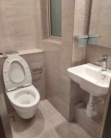 Bathroom in 1 BHK Apartment at Hiranandani Regent Hill, Powai – for Rent