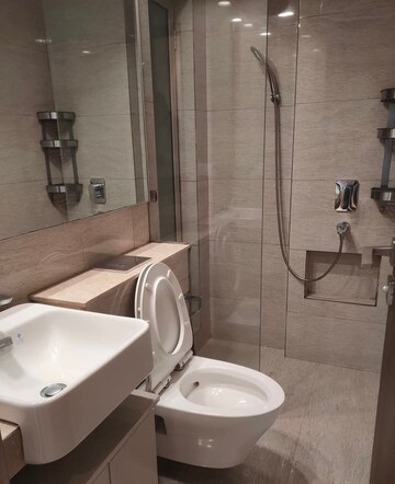 Bathroom in 1 BHK Apartment at Hiranandani Regent Hill, Powai – for Rent