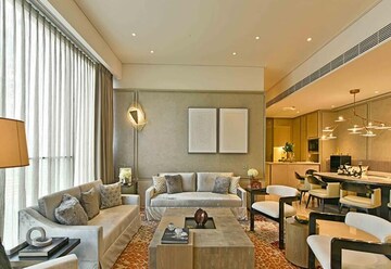 Living Room in 5 BHK Apartment at Rustomjee Crown, Prabhadevi – for Rent