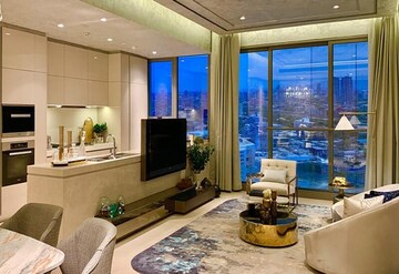 Living Room in 5 BHK Apartment at Rustomjee Crown, Prabhadevi – for Rent