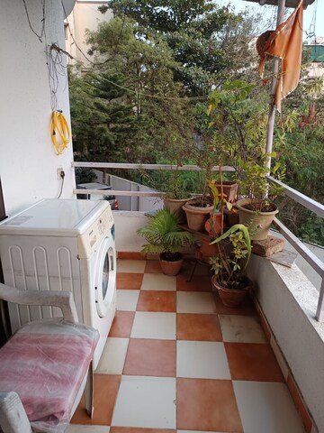 Balcony in 1 BHK Apartment at Diamond Residency Moshi, Moshi – for Rent