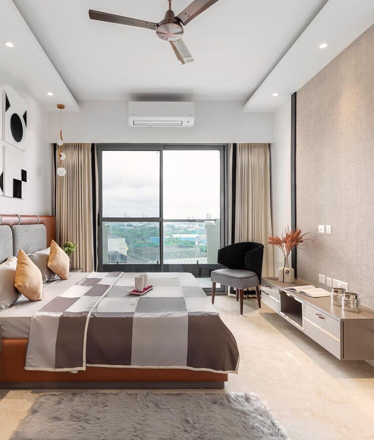 Bedroom, vilas-javdekar-palladio 3 Bedroom 1018 Sq.Ft. Apartment In Tathawade Pune 7982138