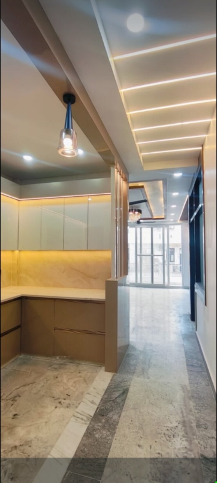 Kitchen, maya-homes 3 Bedroom 1500 Sq.Ft. Builder Floor In Indrapuram Ghaziabad 7982245