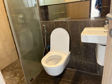 Bathroom in 3 BHK Apartment at Lodha The Park, Worli – for Rent