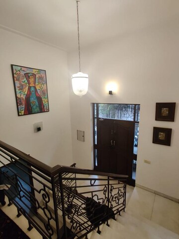 Staircase in 4 BHK Builder Floor at Green Park – for Sale