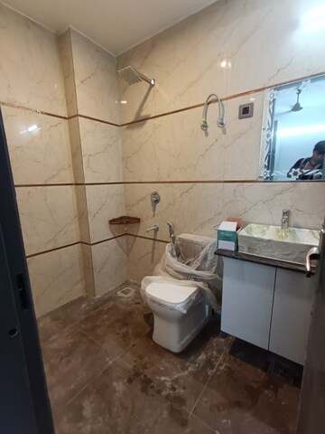 Bathroom in 1 BHK Builder Floor at Saket – for Rent