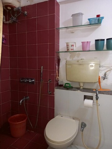 Bathroom in 2.5 BHK Apartment at Kanakia Spaces Niharika, Manpada – for Rent