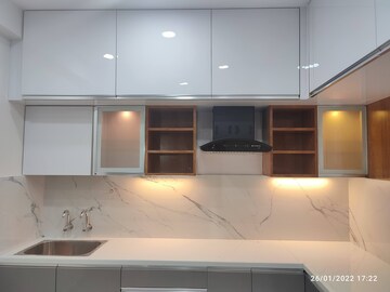 Kitchen in 3 BHK Apartment at Fortune Green Homes Golden Oriole, Manikonda – for Rent