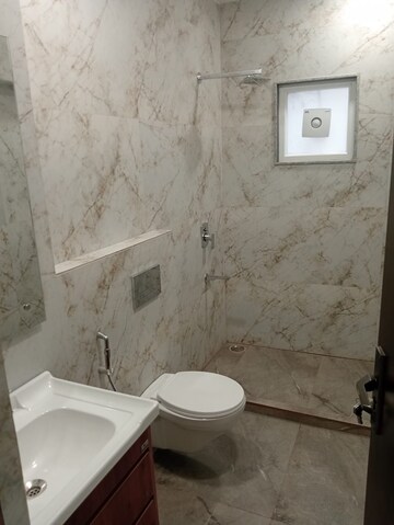 Bathroom in 3 BHK Builder Floor at Paschim Vihar – for Rent