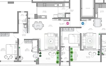 2 BHK Apartment For Sale in Vilas Javdekar Yashwin Urbo Centro, Wakad