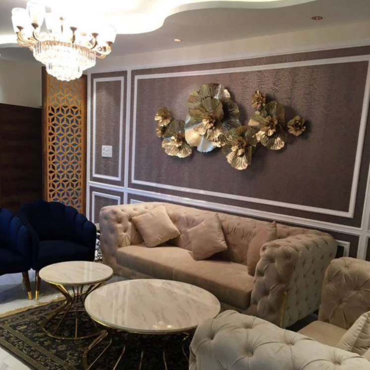 Living Room, nk-sharma-savitry-greens 3 Bedroom 1690 Sq.Ft. Apartment In Vip Road Zirakpur 7983211